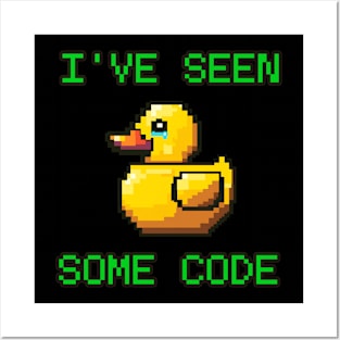 Pixel rubber duck crying I've seen some code Posters and Art